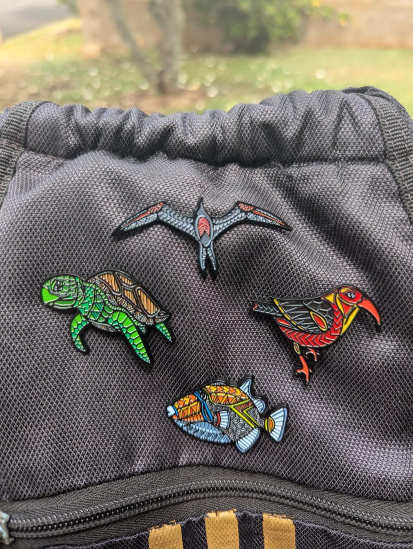 Manta Ray Enamel Pin