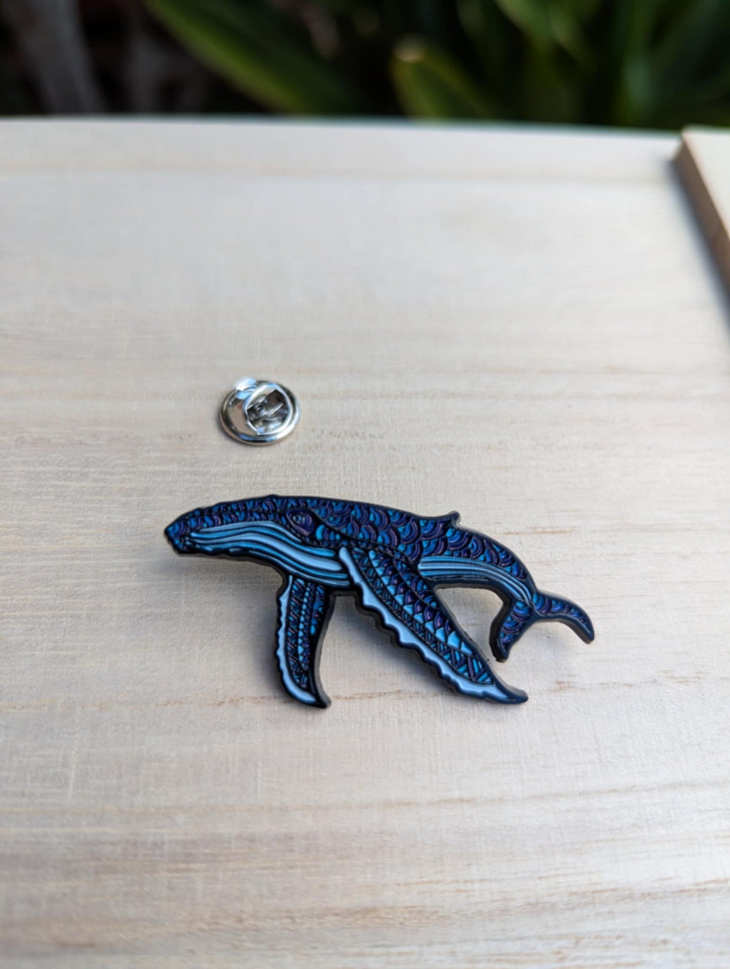 Humpback Whale Enamel Pin