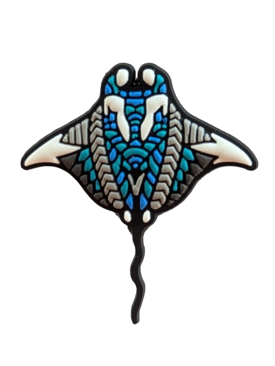 Manta Ray Tribal Shoe Charm