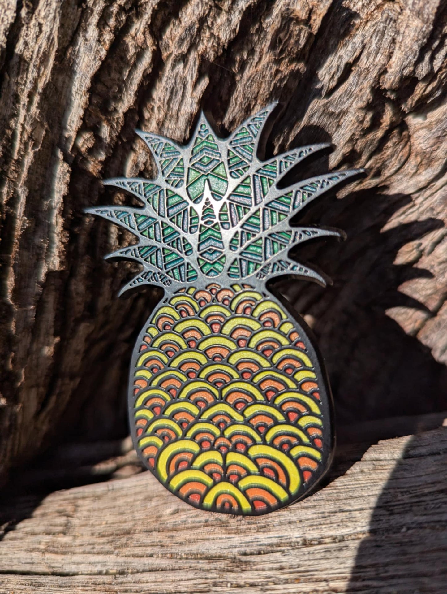 Tribal Pineapple Magnet