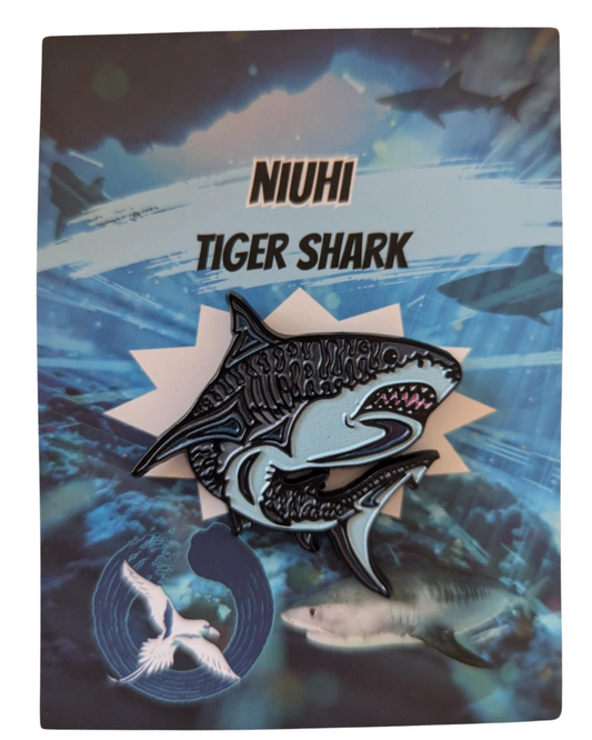 Tiger Shark Enamel Pin