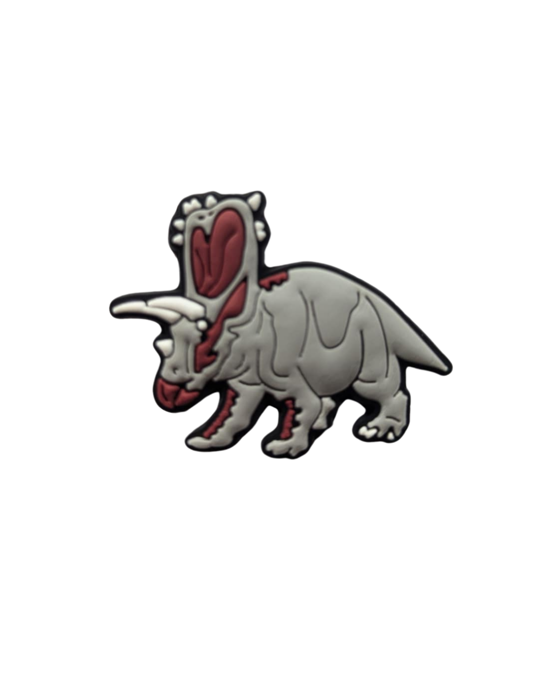 Triceratops Shoe Charm