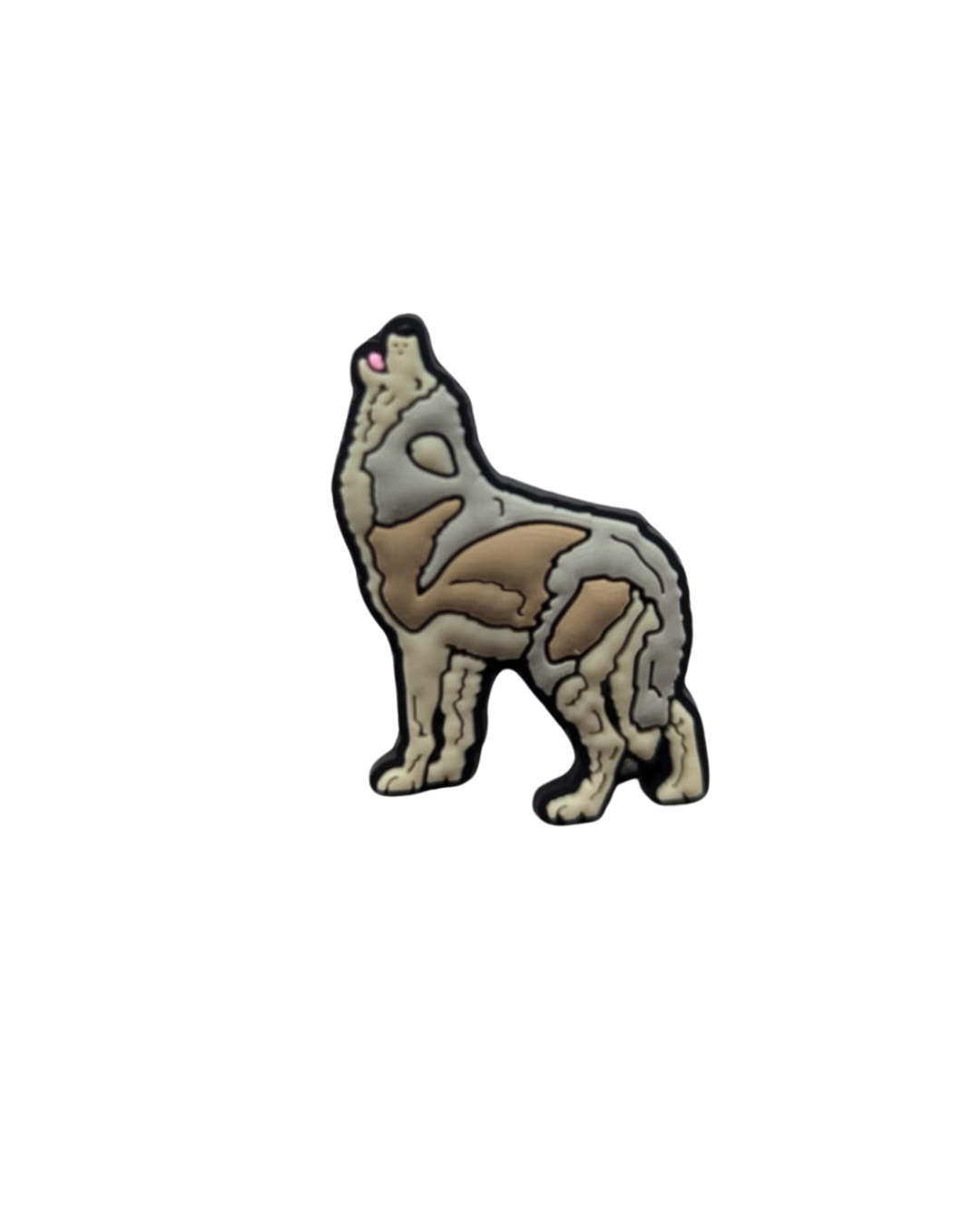 Wolf Croc Shoe Charm