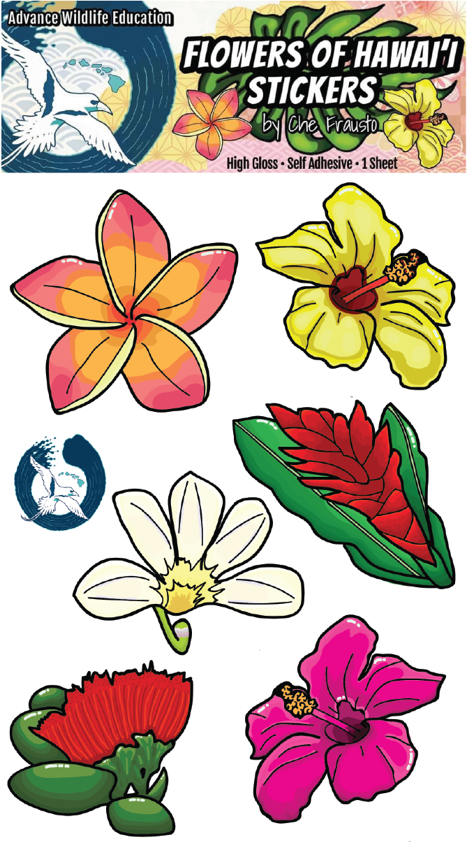 stickers o pegatinas de flores