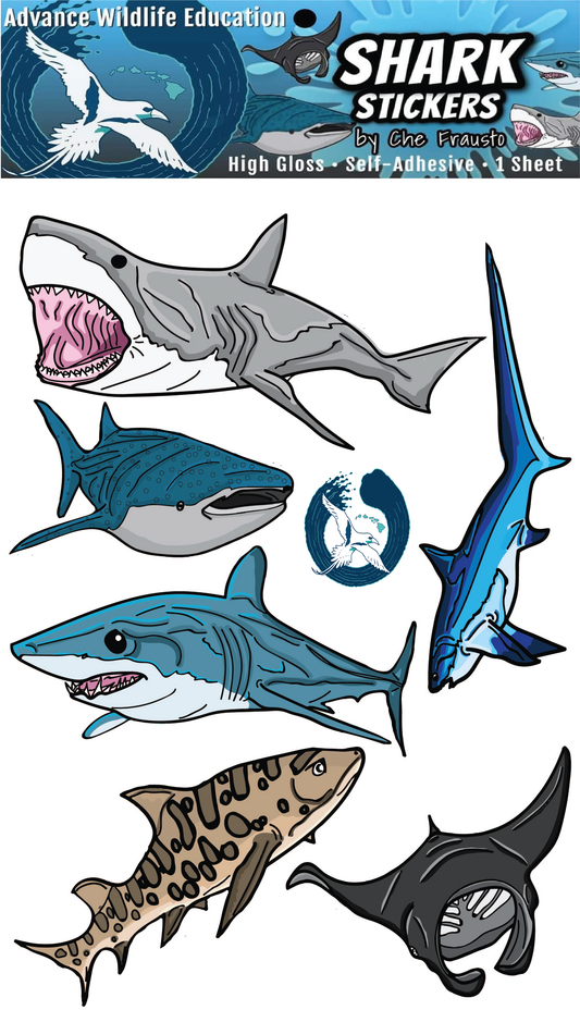 Sharks and Ray Stickers