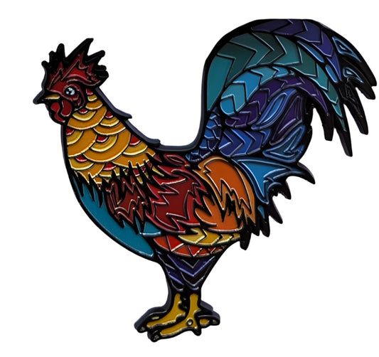 Rooster Tribal Magnet