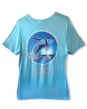 Bamboo Unisex T-Shirt - Humpback Whale (Light Blue)