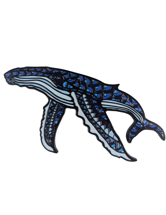 Sea Humpback Whale Tribal Magnet