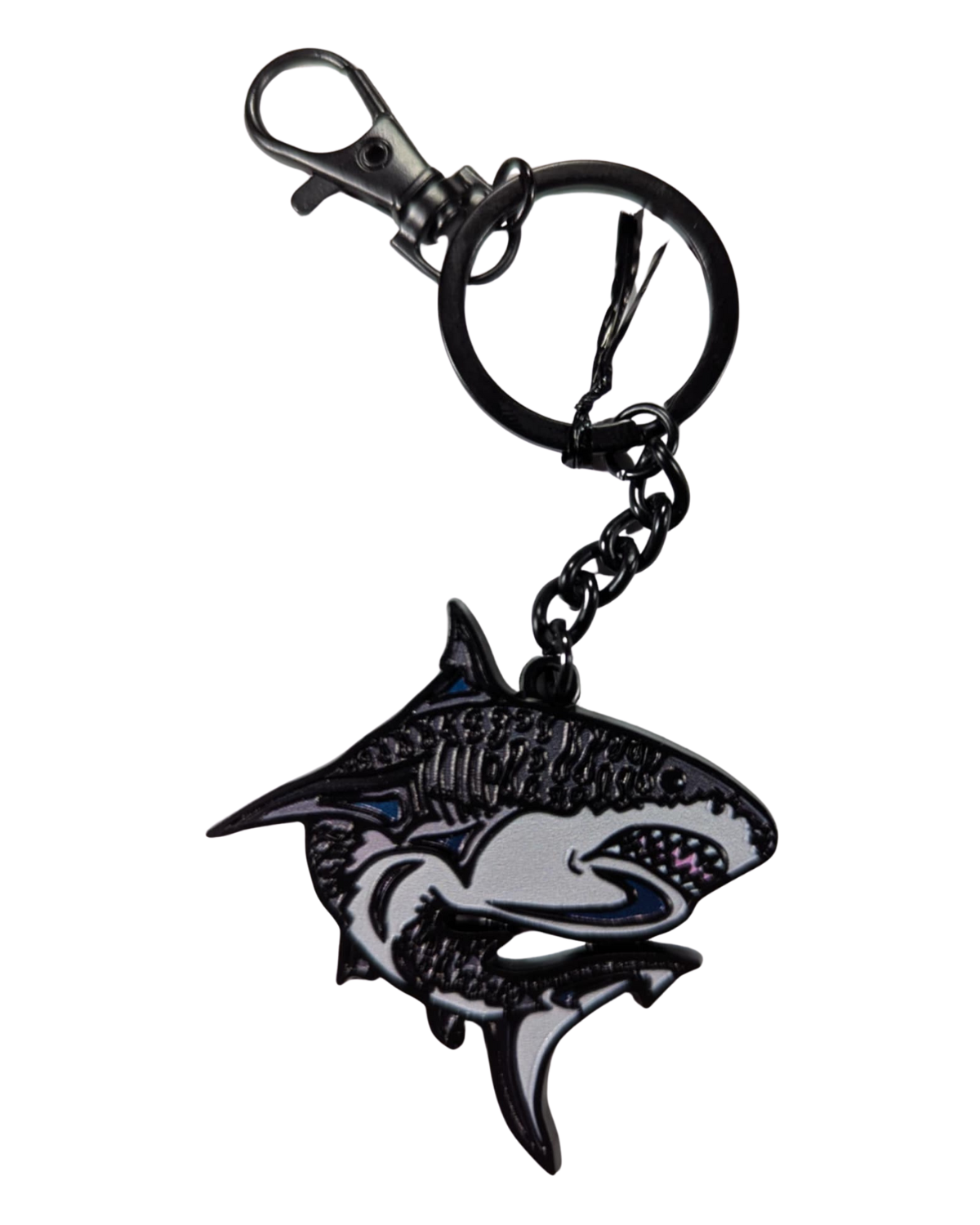 Tiger Shark Metal Keychain