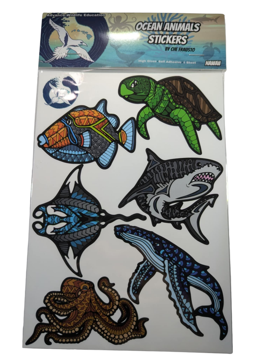 Ocean Animals Hawai'i Stickers