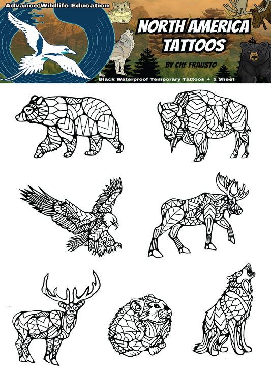 North America Tattoos (Black)