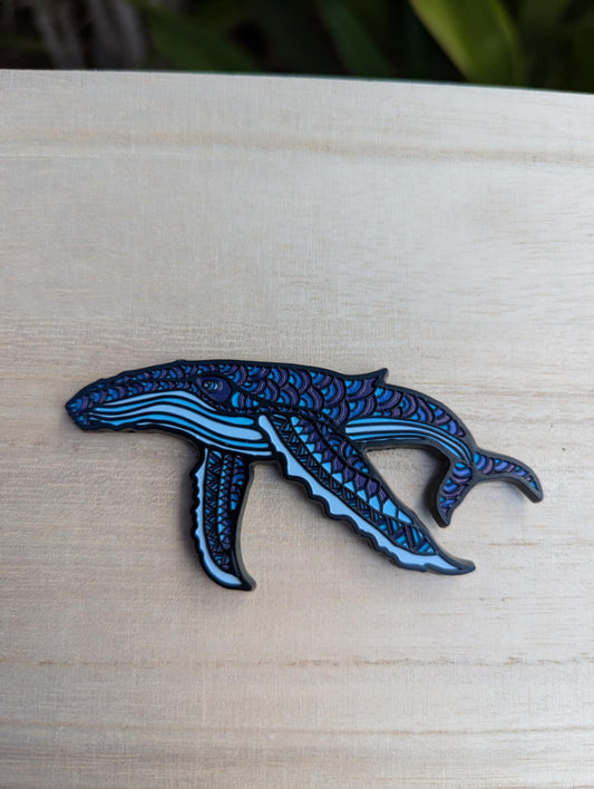 Enamel Magnet Humpback Whale