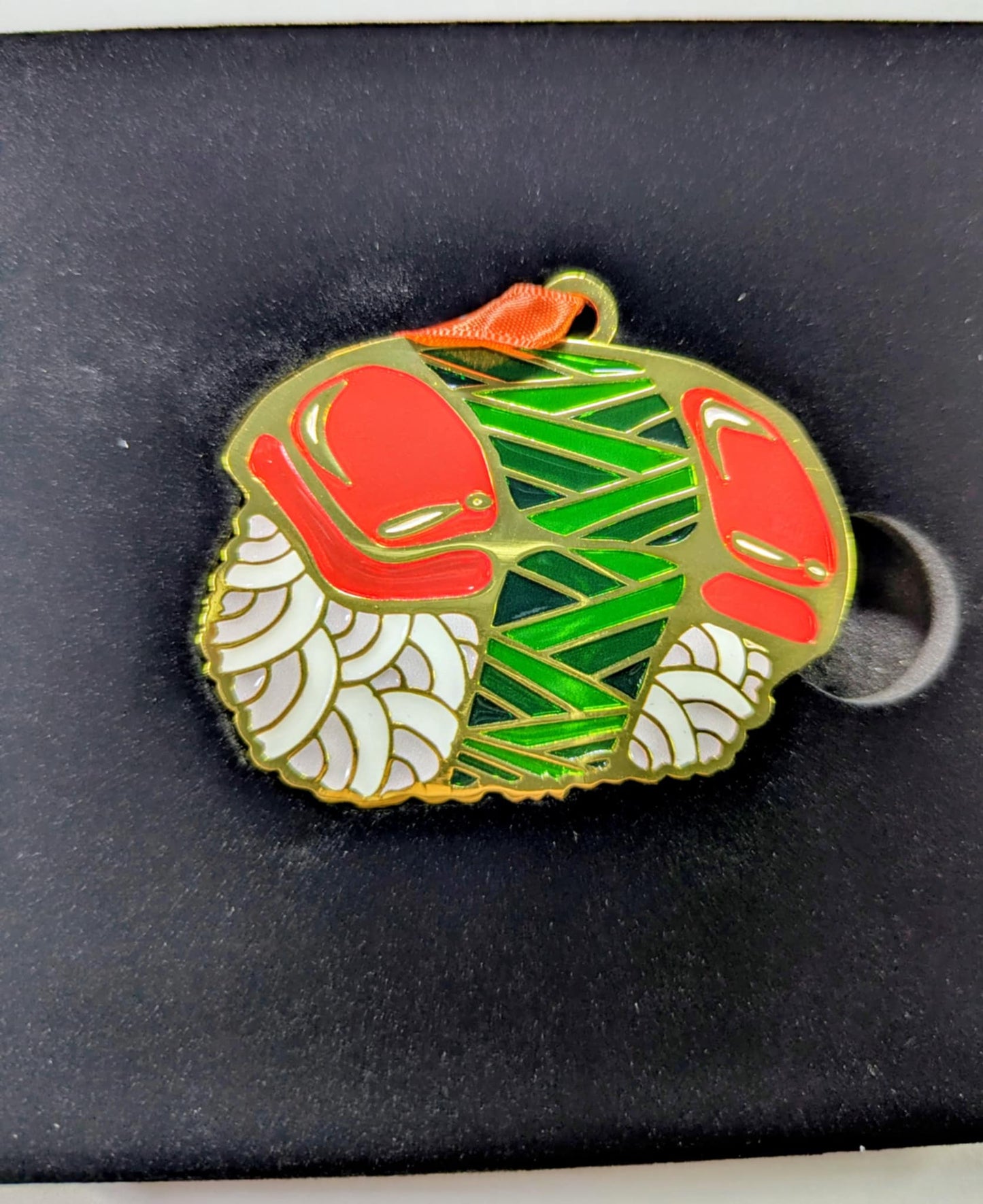 Spam Musubi Glass Enamel Ornament