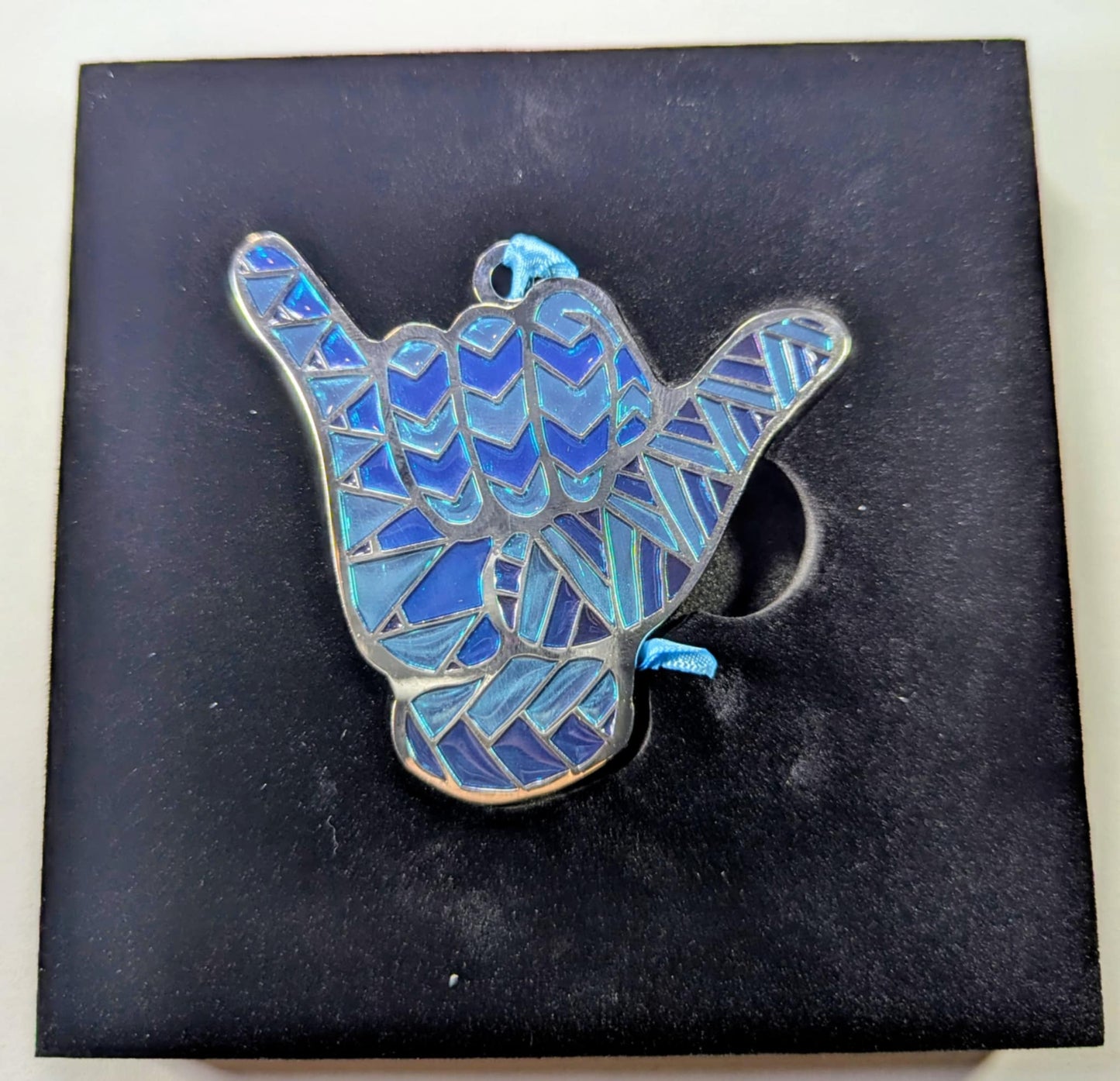 Shaka Glass Enamel Ornament