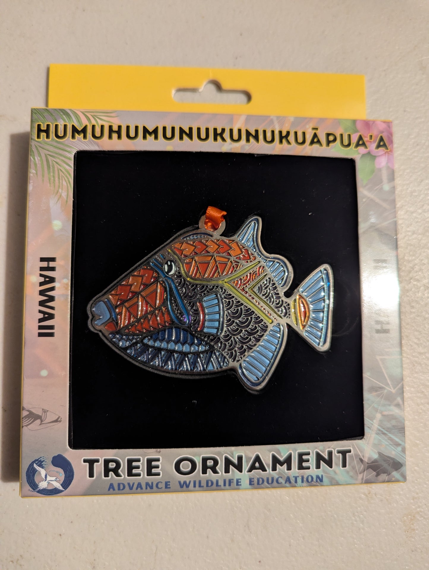Humuhumunukunukuapua'a Glass Enamel Ornament