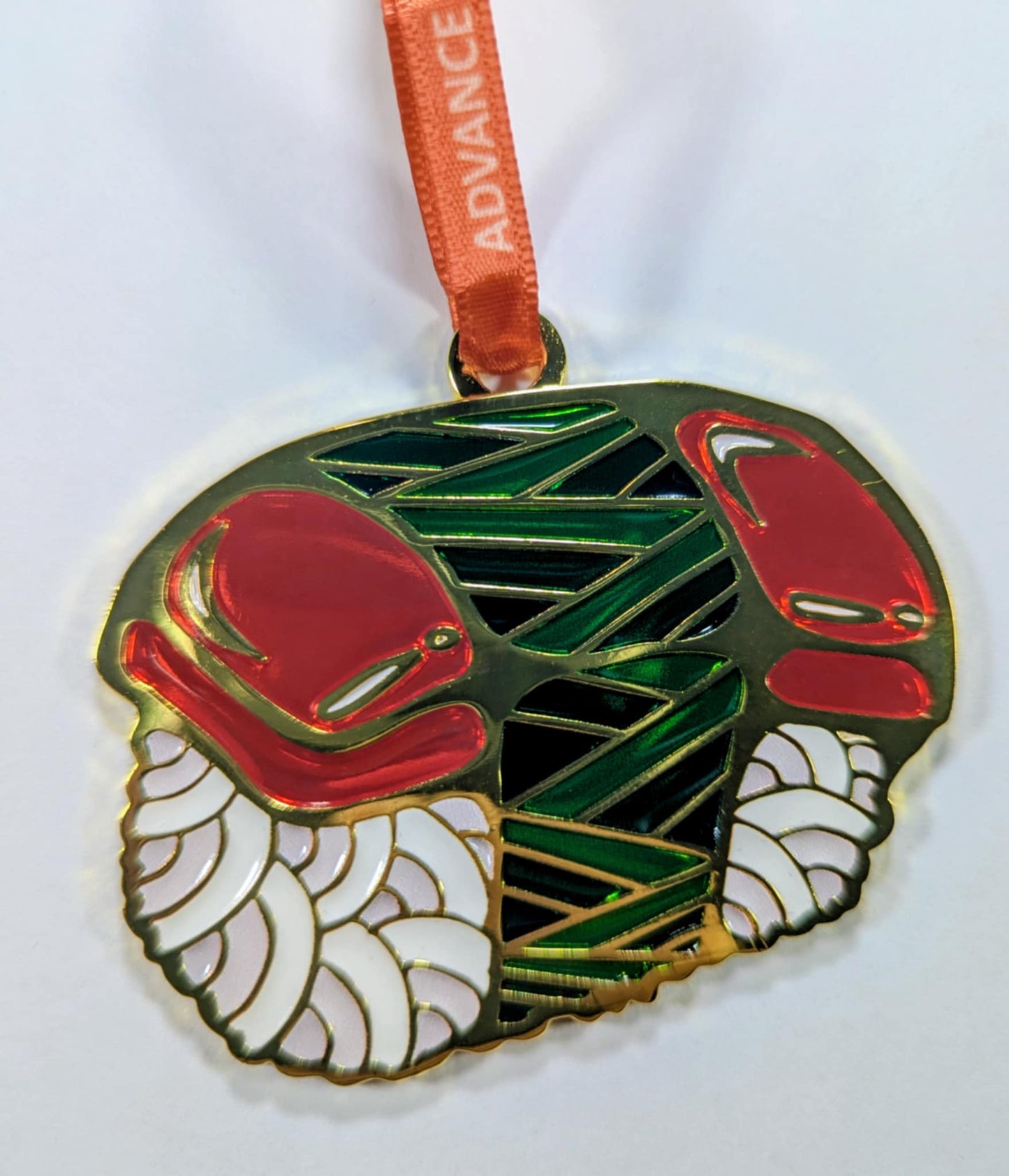 Spam Musubi Glass Enamel Ornament