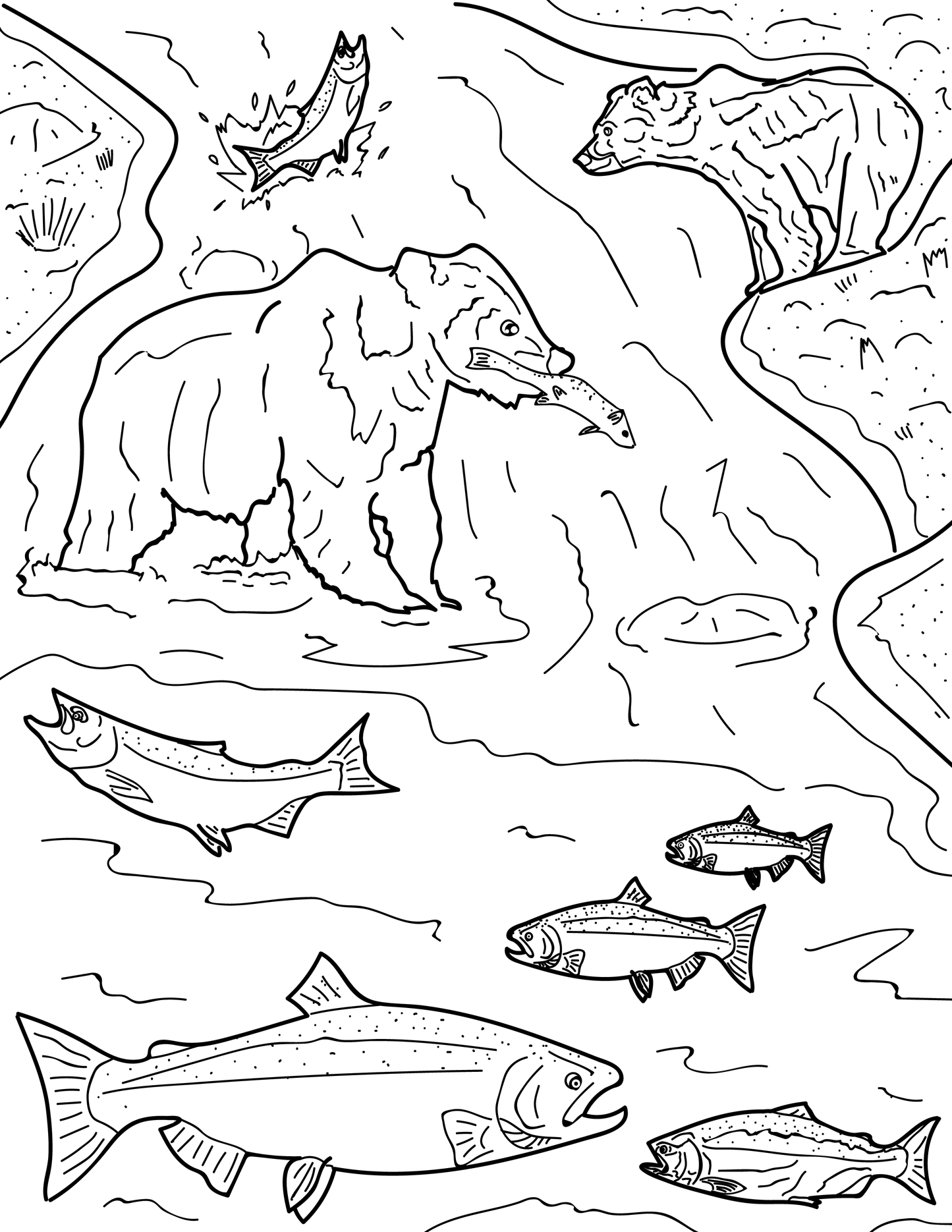 Pacific Northwest Wildlife Educational Coloring Book