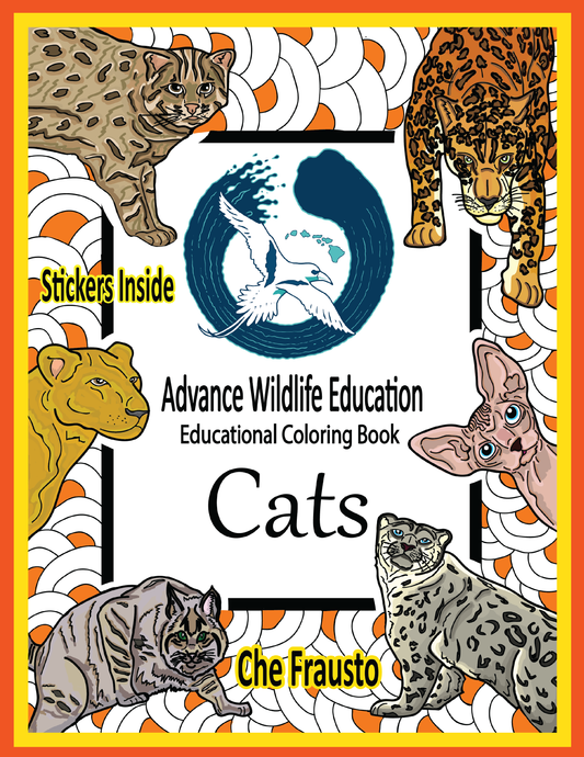 Libro para colorear educativo de gatos